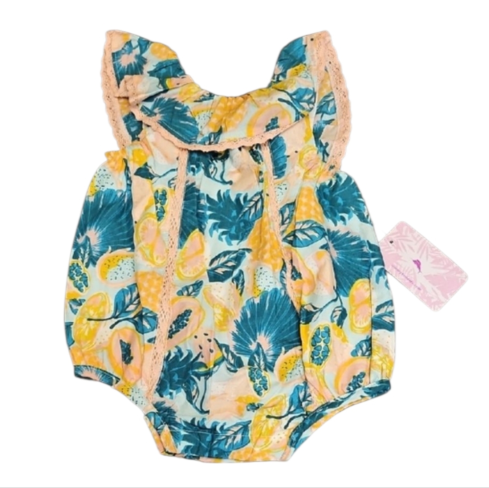 Tommy Bahama Kids One Piece Floral Outfit, Size 3M, NWT